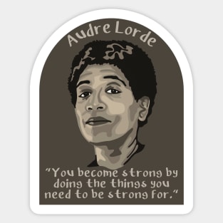 Audre Lorde Portrait and Quote Sticker